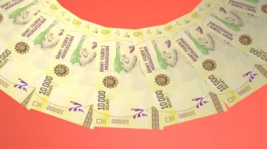 Canlandırıcı Döngü Tasarımı Madagaskar 'ın 10000 Ariary Curency