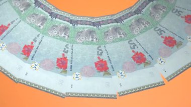 Malezya 'nın Temyiz Döngüsü Tasarımı 50 Ringgit Curency