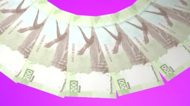 Meksika 'nın Enerjik Döngü Tasarımı 200 Peso Curency