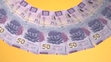 Meksika 'nın Enerjik Döngü Tasarımı 50 Peso Curency