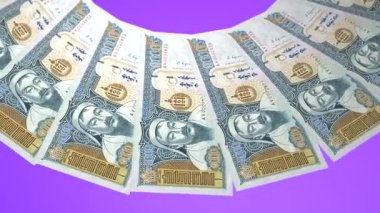 Resmi Döngü Tasarımı Moğolistan 'ın 1000 Tugrik Curency