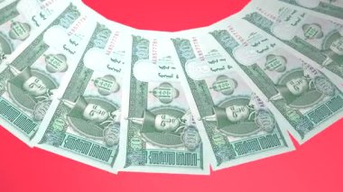 Resmi Döngü Tasarımı Moğolistan 'ın 10 Tugrik Curency
