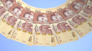 İlham verici Döngü Tasarımı Fas 'ın 100 Dirham Curency' si