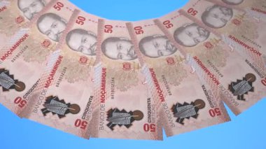 Büyüleyici Döngü Tasarımı Mozambik 'in 50 Matematiksel Curency