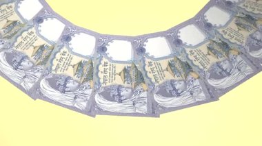 Parlak Döngü Tasarımı Nepal 'in 1 Rupi Curency