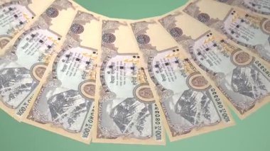 Parlak Döngü Tasarımı Nepal 'in 500 Rupi Curency