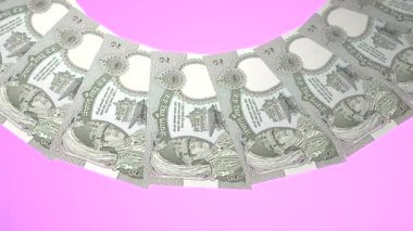 Parlak Döngü Tasarımı Nepal 'in 2 Rupi Curency