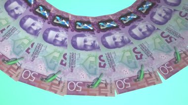 Süslü Döngü Tasarımı Yeni Zelanda 'nın 50 Dolarlık Para Birimi