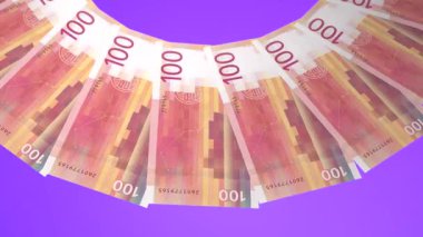 El değmemiş Döngü Tasarımı Norveç 'in 100 Krone Curency