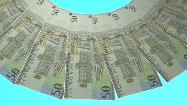 Canlı Döngü Tasarımı Umman 'ın 50 Rial Curency