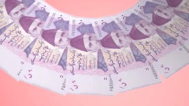 Yaldızlı Döngü Tasarımı Pakistan 'ın 50 Rupi Curency