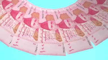 Yaldızlı Döngü Tasarımı Pakistan 'ın 100 Rupi Curency