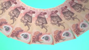 Nefes kesici Döngü Tasarımı Papua Yeni Gine 'nin 20 Kina Curency' si