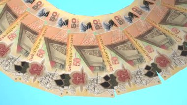 Nefes kesici Döngü Tasarımı Papua Yeni Gine 'nin 50 Kina Curency' si