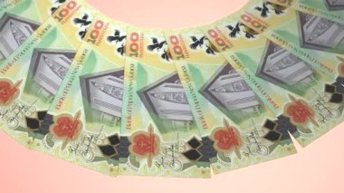 Nefes kesici Döngü Tasarımı Papua Yeni Gine 'nin 100 Kina Curency' si