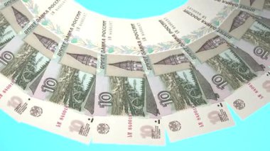 İlahi Döngü Tasarımı Rusya 'nın 10 Ruble Curency' si