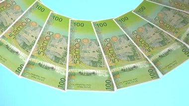 Mistik Döngü Tasarımı Samoa 'nın 100 Tala Curency