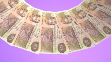 Yükseltici Döngü Tasarımı Saint Helena 'nın 20 Pound Curency