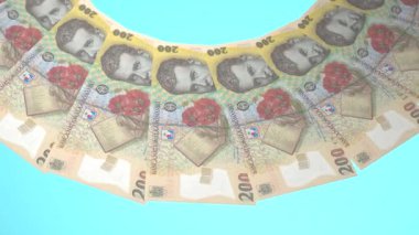 Romanya 'nın Zarif Döngü Tasarımı 200 Leu Curency