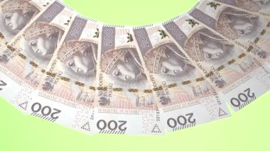 Polonya 'nın Dinamik Döngü Tasarımı 200 Zloti Curency