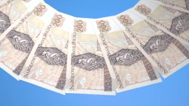 Polonya 'nın Dinamik Döngü Tasarımı 200 Zloti Curency