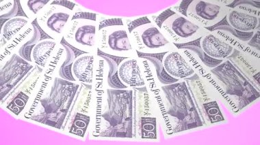 Yükseltici Döngü Tasarımı Saint Helena 'nın 50 Pound Curency