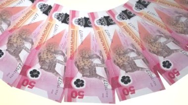 Süslü Döngü Tasarımı Filipinlerin 50 Peso Curency