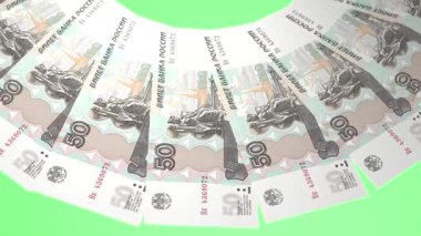 İlahi Döngü Tasarımı Rusya 'nın 50 Ruble Curency' si