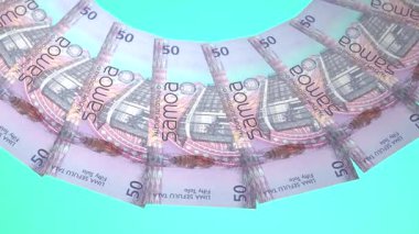 Mistik Döngü Tasarımı Samoa 'nın 50 Tala Curency