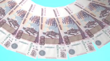 İlahi Döngü Tasarımı Rusya 'nın 500 Ruble Curency' si