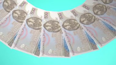 Polonya 'nın Dinamik Döngü Tasarımı 500 Zloti Curency