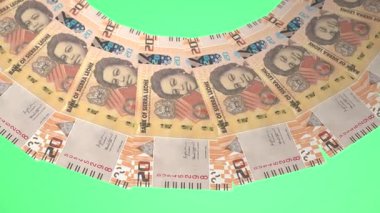 Şiir Döngüsü Tasarımı Sierra Leone 'nin 20 Leone Curency' si