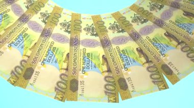 Solomon Adaları 'nın Regal Döngü Tasarımı 100 Dolarlık Curency