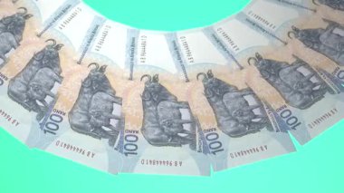 Şanlı Döngü Tasarımı Güney Afrika 'nın 100 Rand Curency