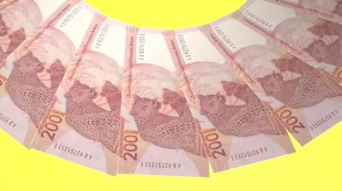 Şanlı Döngü Tasarımı Güney Afrika 'nın 200 Rand Curency