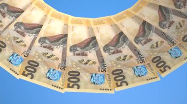 Hassas Döngü Tasarımı Seyşeller 'in 500 Rupi Curency' si