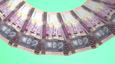 Övgüye değer Döngü Tasarımı Güney Sudan 'ın 1000 Pound Curency' si