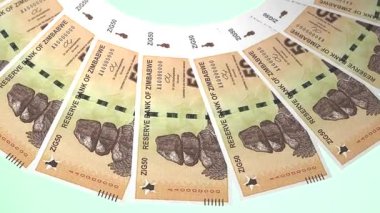 döngü canlandırma videosunda dünya para birimi