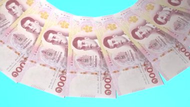 döngü canlandırma videosunda dünya para birimi