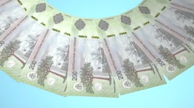 döngü canlandırma videosunda dünya para birimi