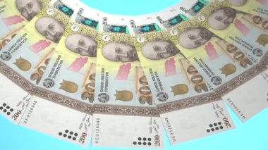 döngü canlandırma videosunda dünya para birimi