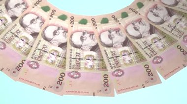 döngü canlandırma videosunda dünya para birimi