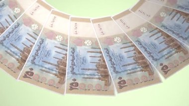 döngü canlandırma videosunda dünya para birimi