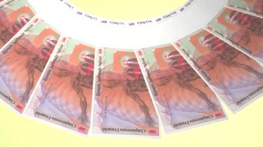 döngü canlandırma videosunda dünya para birimi