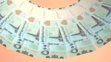 döngü canlandırma videosunda dünya para birimi