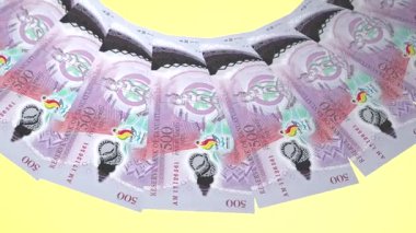 döngü canlandırma videosunda dünya para birimi