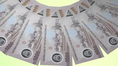 döngü canlandırma videosunda dünya para birimi