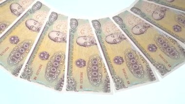 döngü canlandırma videosunda dünya para birimi