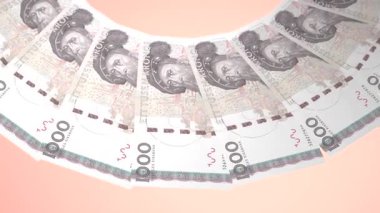 döngü canlandırma videosunda dünya para birimi