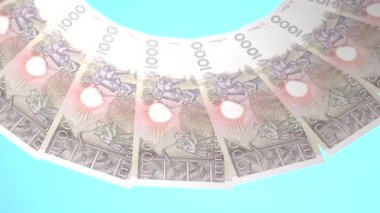 döngü canlandırma videosunda dünya para birimi